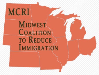States covered by Midwest Coalition to Reduce Immigration